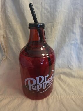Dr Pepper Whirley Jug Plastic Growler Moonshine Style Collectible Novelty Drink